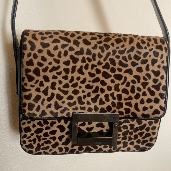 Roberto Donini Leather leopard calf hive shoulders purse - Picture 5 of 11